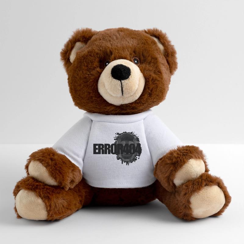 Skull Graffiti Splatter MiniFeet® RecycelBär® Teddy Bear Brown