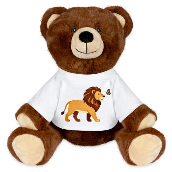 Sanfte Stärke - MiniFeet® RecycelBär® Braun - Weiß - Vorne