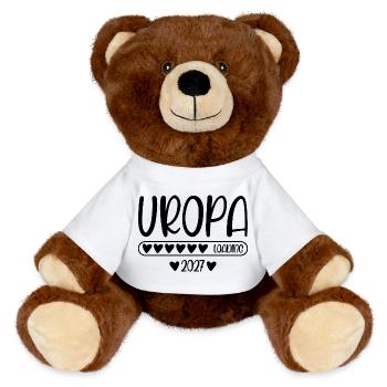 Uropa 2027 loading - MiniFeet® RecycelBär® Braun - Weiß - Vorne