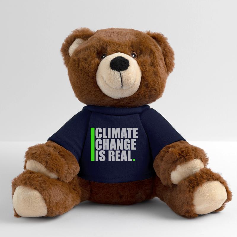 Climate Change Is Real Climate Change Science MiniFeet® RecycelBär® Teddy Bear Brown