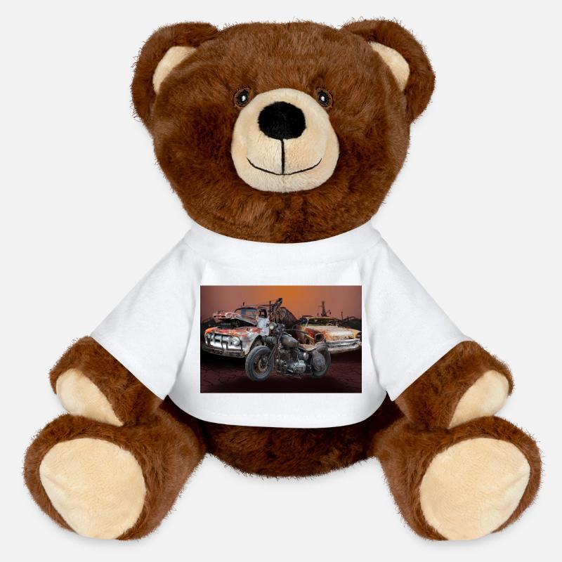 Junkyard - Nounours RecycelBär® marron - blanc
