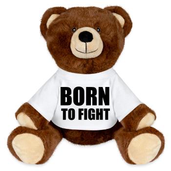Born to Fight - Nounours RecycelBär® marron - blanc - Devant