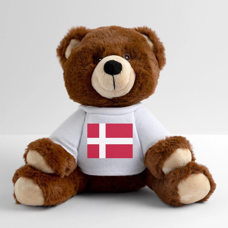 Drapeau du Danemark Nounours RecycelBär® marron
