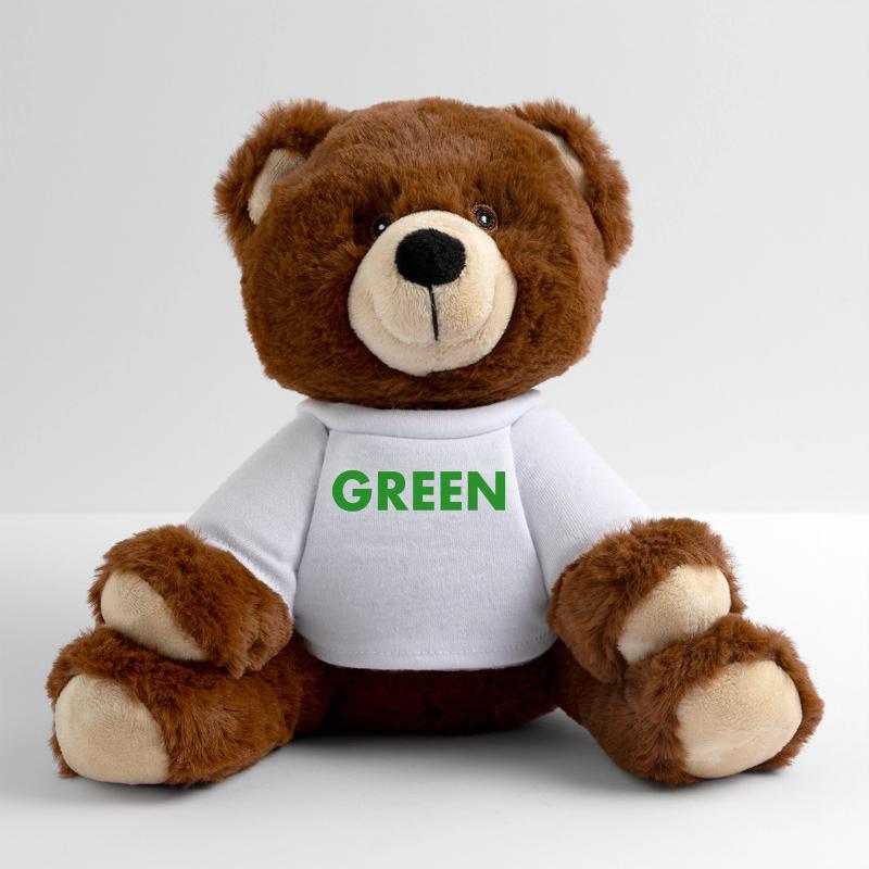 Green MiniFeet® RecycelBär® Teddy Bear Brown
