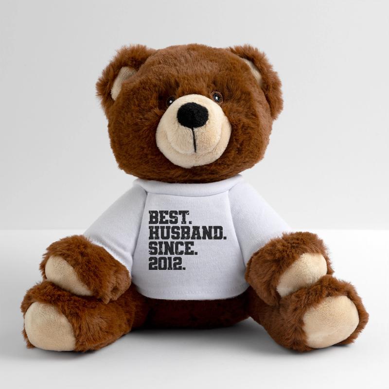 Bester Ehemann seit 2012, Geschenk zum 11-jährigen Jubiläum MiniFeet® RecycelBär® Braun