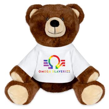 Omega Slaveries Pride Edition - MiniFeet® RecycelBär® Braun - Weiß - Vorne