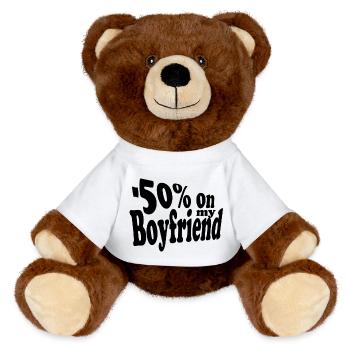 -50% on my Boyfriend - Nounours RecycelBär® marron - blanc - Devant