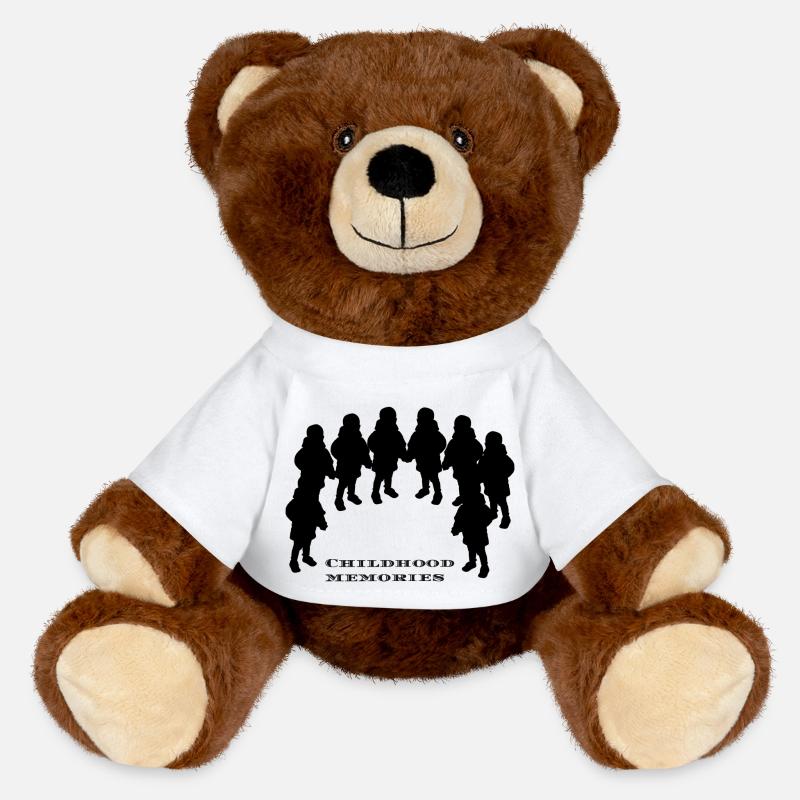 Souvenirs d’enfance - Nounours RecycelBär® marron - blanc