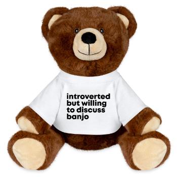 Banjo - MiniFeet® RecycelBär® Teddy Bear Brown - white - Front
