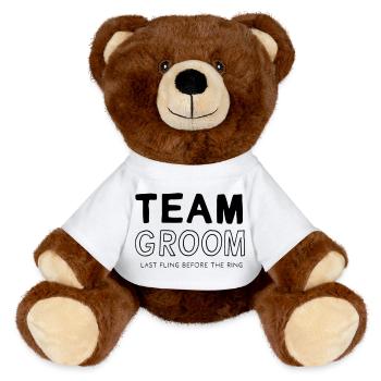 Équipe Groom - Nounours RecycelBär® marron - blanc - Devant