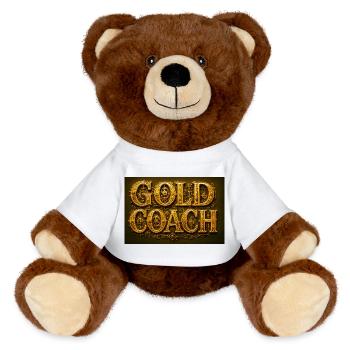 Ensemble GeleID de style steampunk - Nounours RecycelBär® marron - blanc - Devant