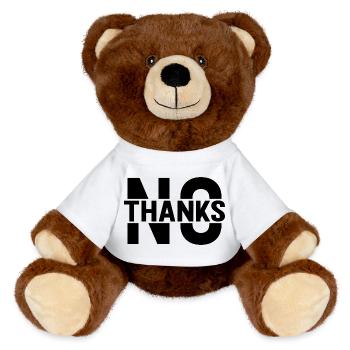 no thanks - MiniFeet® RecycelBär® Teddy Bear Brown - white - Front