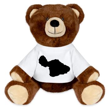 Carte de Maui - Nounours RecycelBär® marron - blanc - Devant
