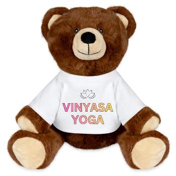 Vinyasa Yoga Gradient - Nounours RecycelBär® marron - blanc - Devant