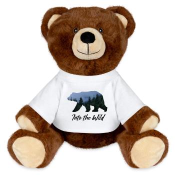 Dans la nature - Nounours RecycelBär® marron - blanc - Devant