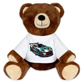 Sportwagen - MiniFeet® RecycelBär® Braun - Weiß - Vorne