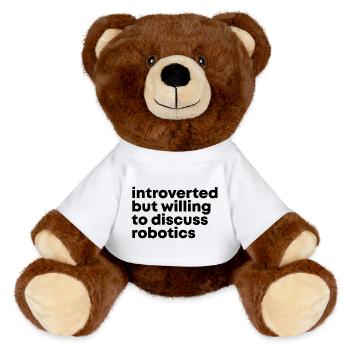 Robotics - MiniFeet® RecycelBär® Teddy Bear Brown - white - Front