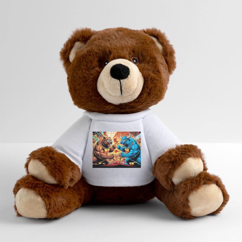Marché baissier et haussier - Bourse Nounours RecycelBär® marron