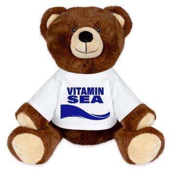 Vitamin Sea - MiniFeet® RecycelBär® Teddy Bear Brown - white - Front