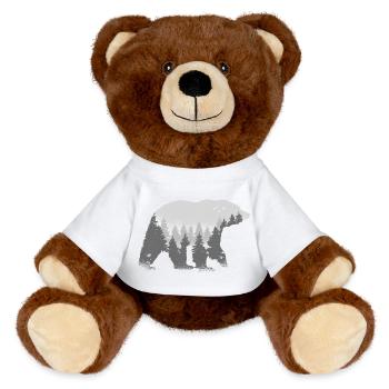 Waldgeist Bär - Nounours RecycelBär® marron - blanc - Devant