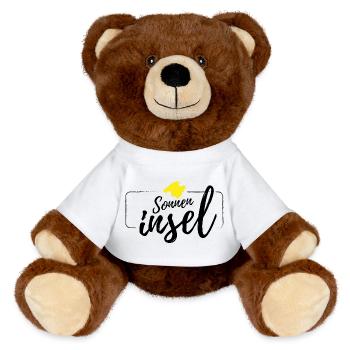 Mallorca Island Sun Island Malle Design - Nounours RecycelBär® marron - blanc - Devant