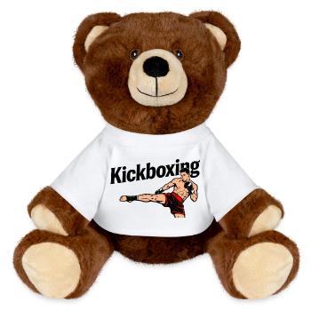 kickboxing - MiniFeet® RecycelBär® Teddy Bear Brown - white - Front