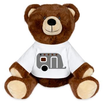 caravane - Nounours RecycelBär® marron - blanc - Devant