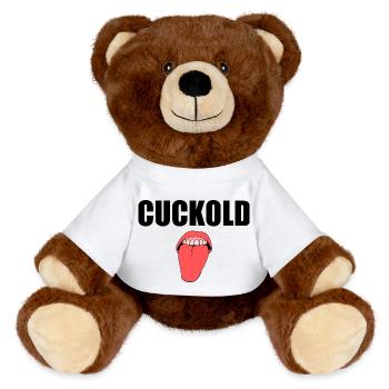 Cuckold - MiniFeet® RecycelBär® Teddy Bear Brown - white - Front