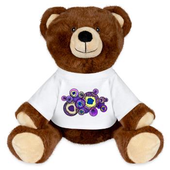 Ornament - MiniFeet® RecycelBär® Teddy Bear Brown - white - Front