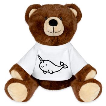 Narval - Nounours RecycelBär® marron - blanc - Devant