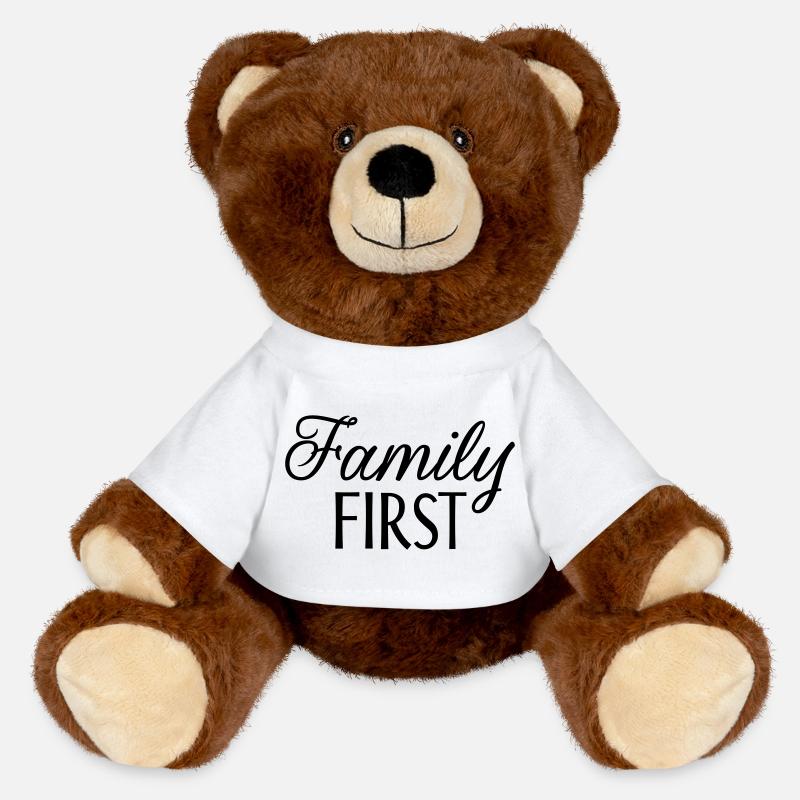 La famille d’abord - Nounours RecycelBär® marron - blanc