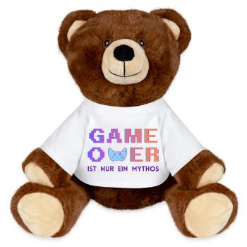 Game Over Mythos Pixel Gradient - Nounours RecycelBär® marron - blanc - Devant