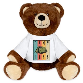 Lagerleben - MiniFeet® RecycelBär® Braun - Weiß - Vorne