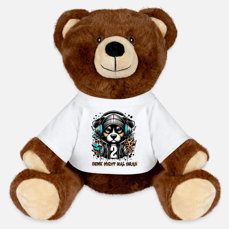 N’Y PENSE MÊME PAS - Nounours RecycelBär® marron - blanc