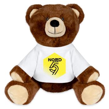 Norden - MiniFeet® RecycelBär® Braun - Weiß - Vorne