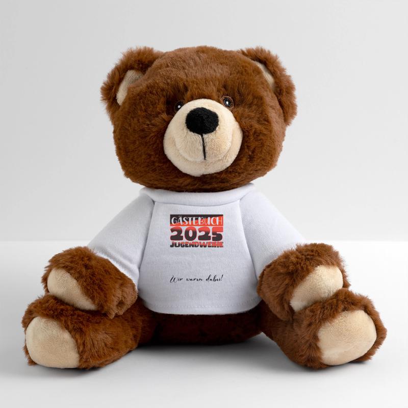 Jugendweihe 2025 Gästebuch Geschenk Mädchen Jungen MiniFeet® RecycelBär® Braun