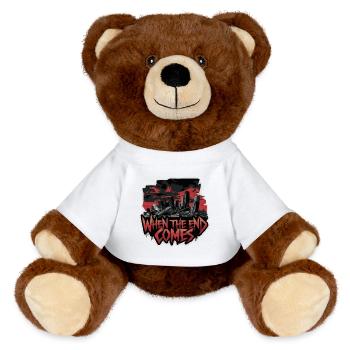 QUAND VIENT LA FIN - Nounours RecycelBär® marron - blanc - Devant