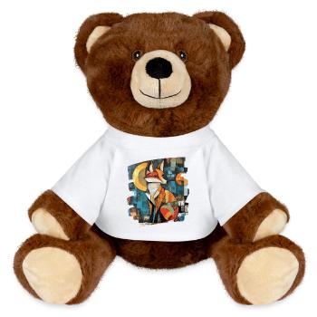 Renard - Nounours RecycelBär® marron - blanc - Devant
