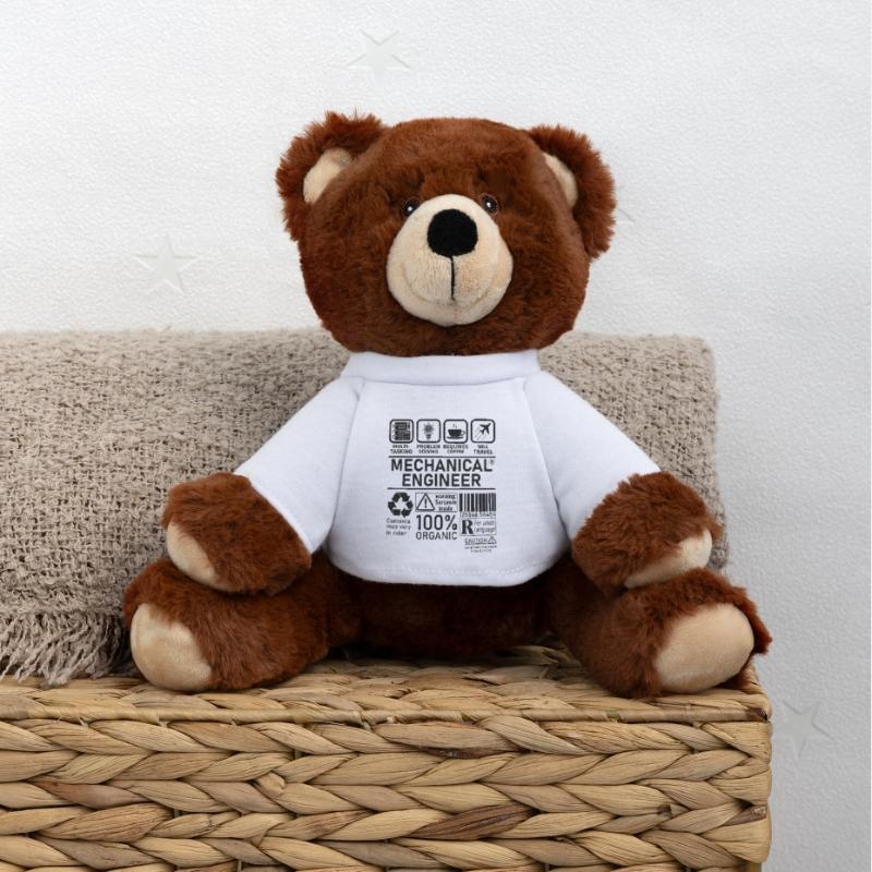 Mechanical Engineer multi tasking problem solving MiniFeet® RecycelBär® Teddy Bear Brown