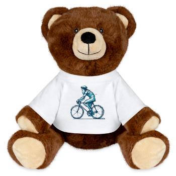 Cyclisme Vélo Oeuvre - Nounours RecycelBär® marron - blanc - Devant
