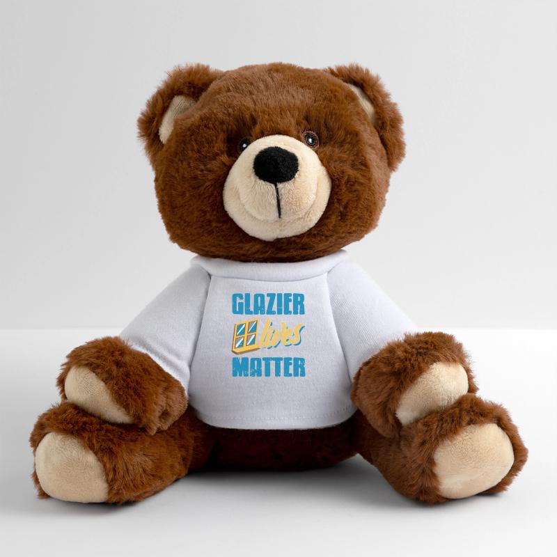Glazier Work Has Value Respect The Trade MiniFeet® RecycelBär® Braun