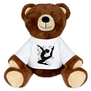 Turner Boden Kunstturnen - MiniFeet® RecycelBär® Braun - Weiß - Vorne