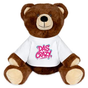 The Crazy Youth Language Insider Mème Cool Crazy - Nounours RecycelBär® marron - blanc - Devant
