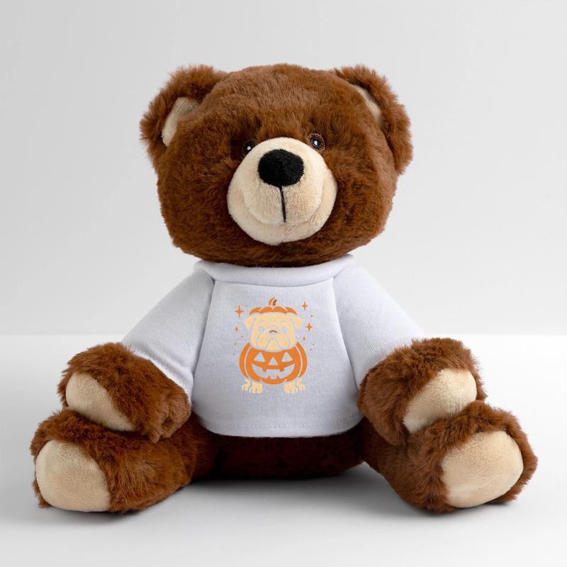 Jack-o-Lantern Pumpkin Dog MiniFeet® RecycelBär® Teddy Bear Brown