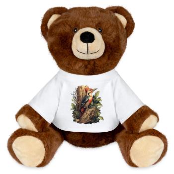Pic Pic - Nounours RecycelBär® marron - blanc - Devant