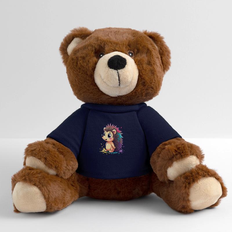 Hérisson à épines arc-en-ciel Nounours RecycelBär® marron
