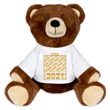 2021 - MiniFeet® RecycelBär® Braun - Weiß - Vorne
