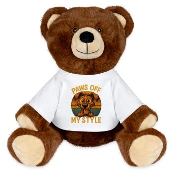 Pas de mon style - Nounours RecycelBär® marron - blanc - Devant