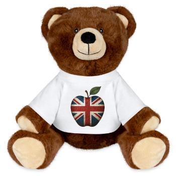 Great Britain England - MiniFeet® RecycelBär® Teddy Bear Brown - white - Front