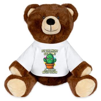 Ist das nicht schön? Ja, nicht schön | Kaktus - Nounours RecycelBär® marron - blanc - Devant